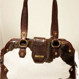 Michael Kors printed cowhide bag